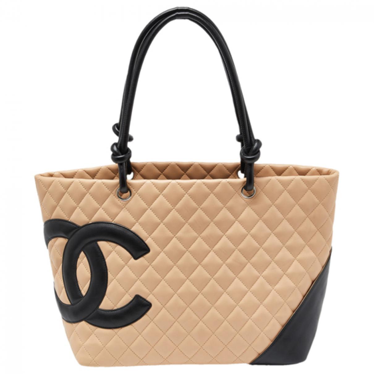 Cambon leather handbag Chanel Black in Leather - 27477945