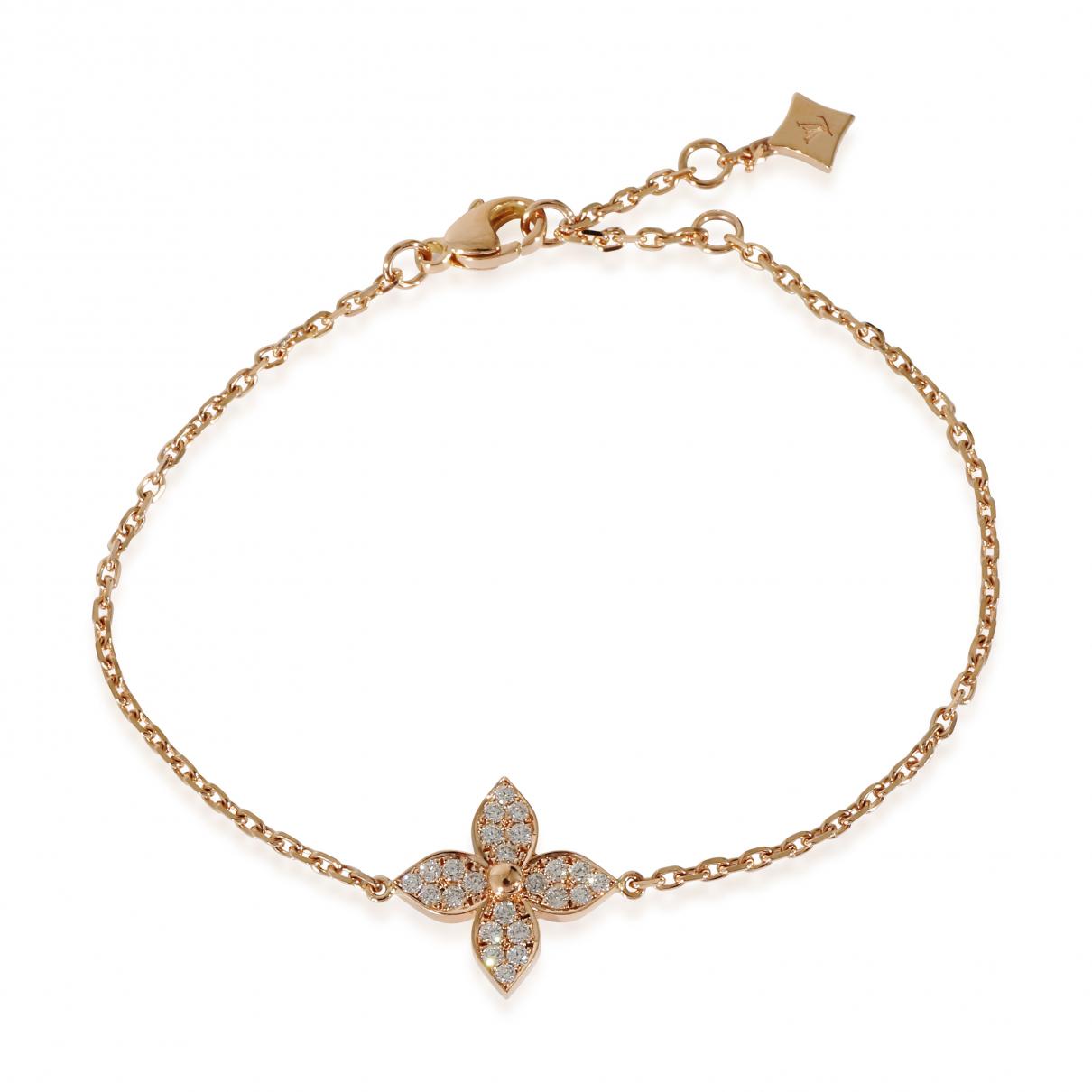 Louis Vuitton Idylle Blossom Bracelet, White Gold, Diamonds Grey. Size NSA