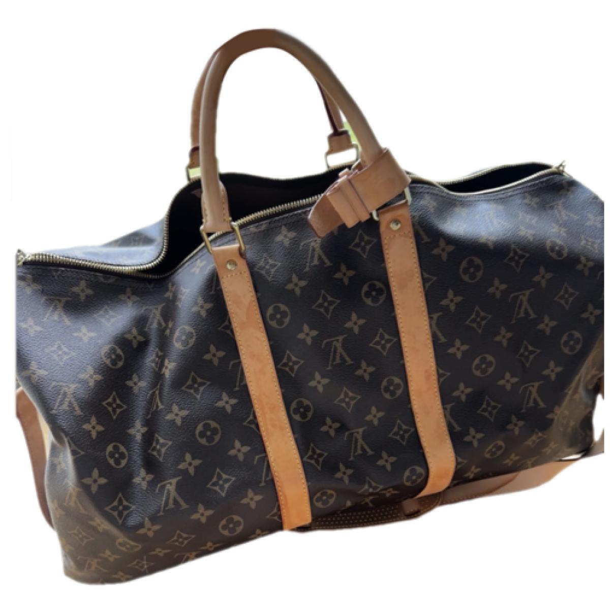 Keepall leather travel bag Louis Vuitton Multicolour in Leather - 31041419