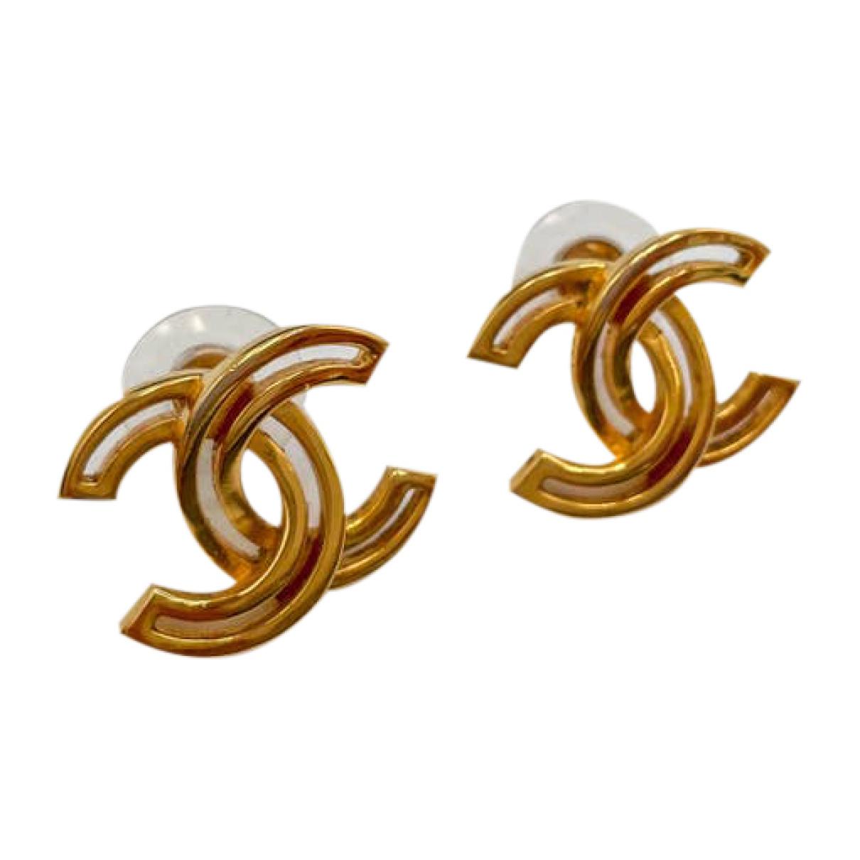 Cc earrings Chanel Gold in Metal - 24403344