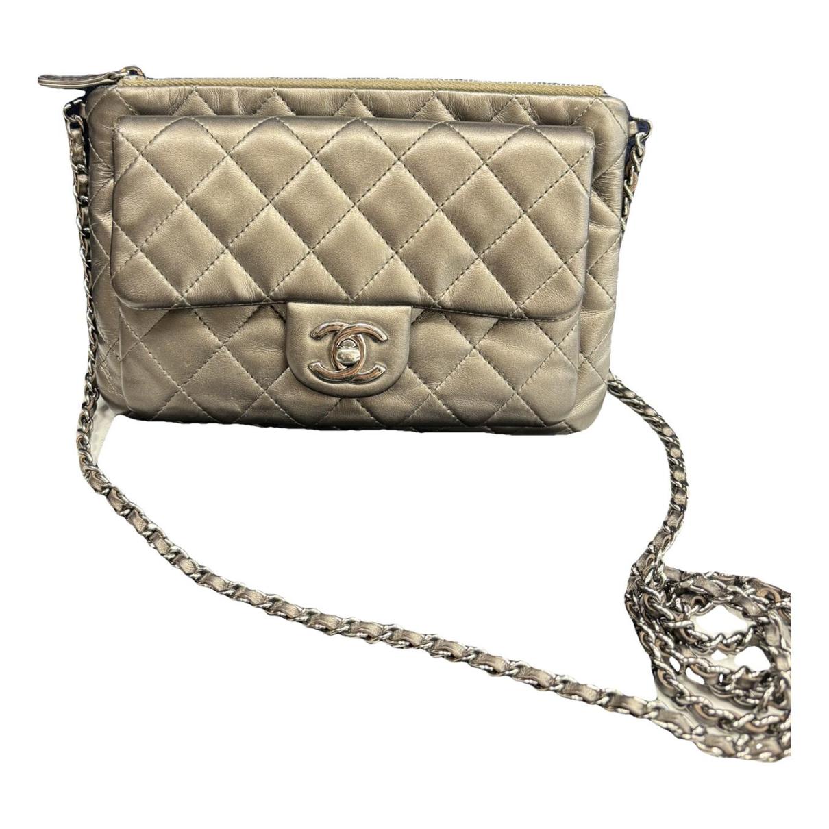 Wallet on chain timeless/classique leather crossbody bag Chanel Beige in  Leather - 25261887