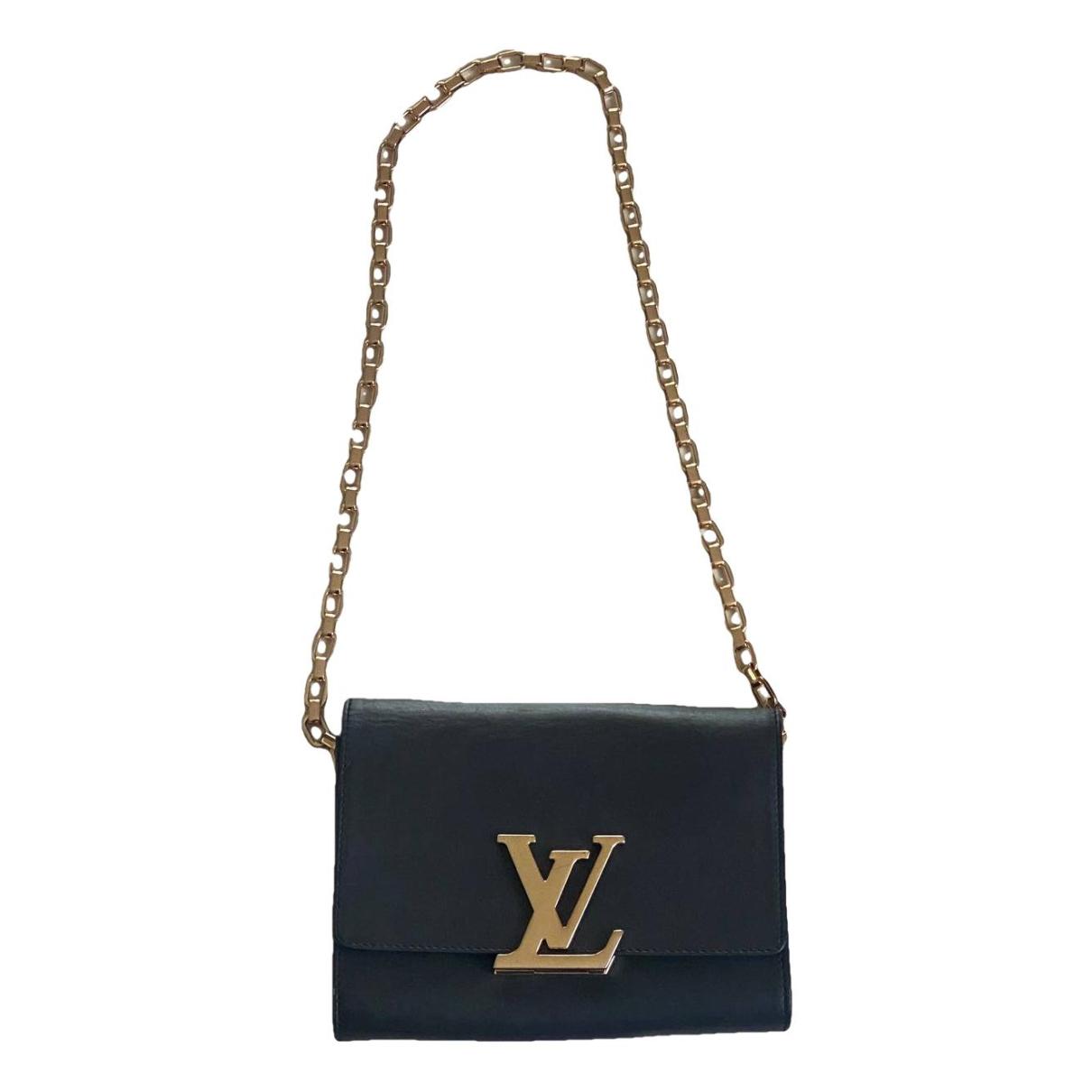 Louise leather handbag Louis Vuitton Black in Leather - 38637101