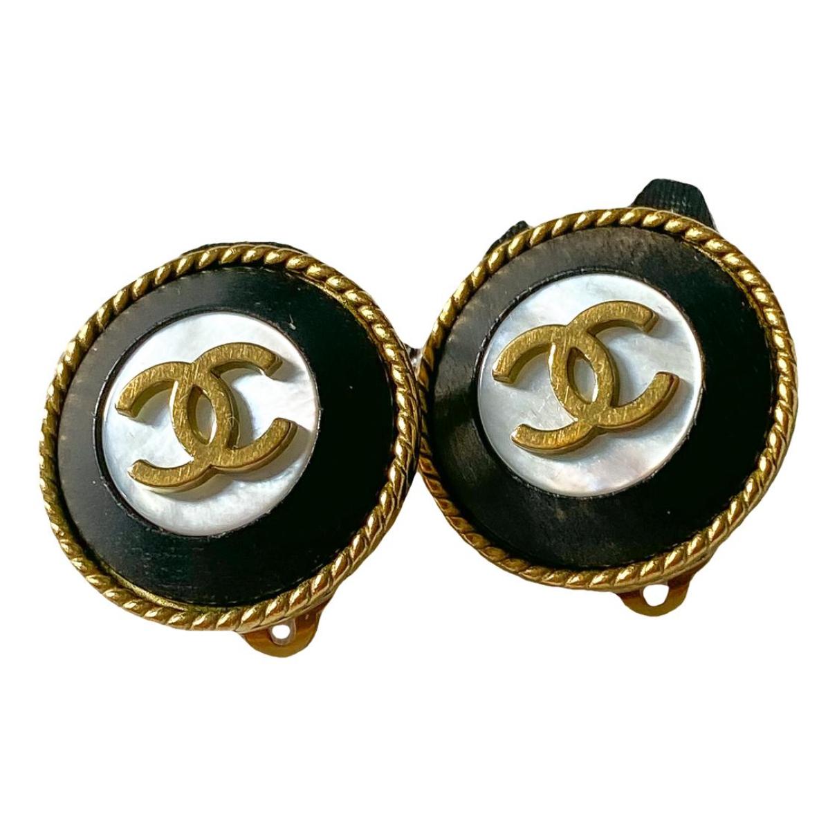 Cc earrings Chanel Gold in Metal - 37242195