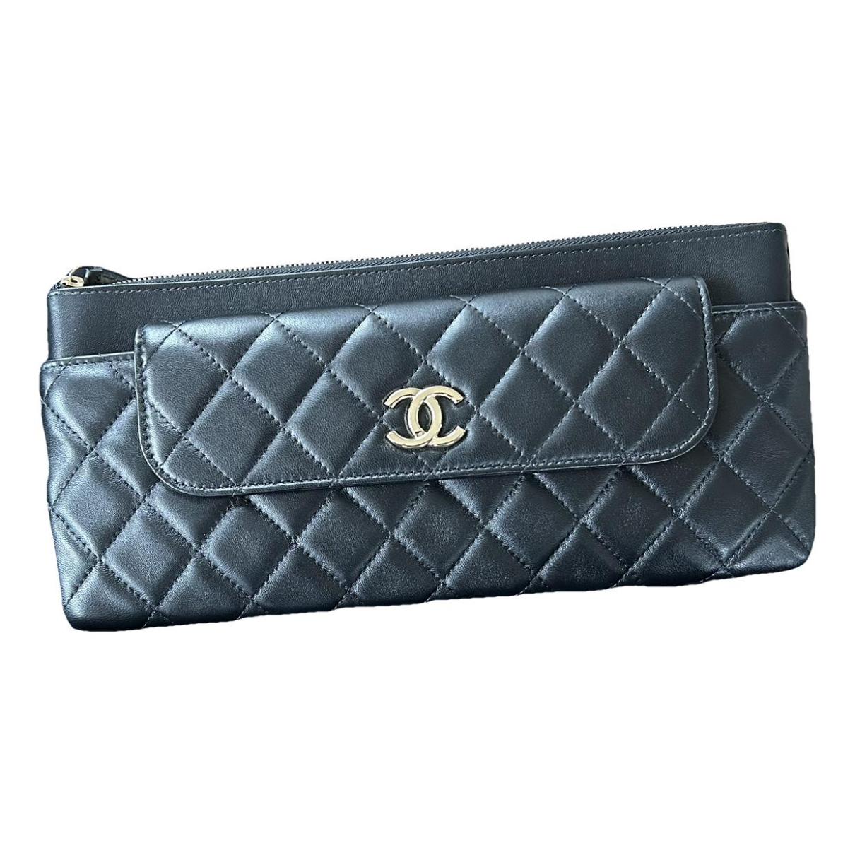 Timeless/classique leather clutch bag Chanel Black in Leather - 38732567
