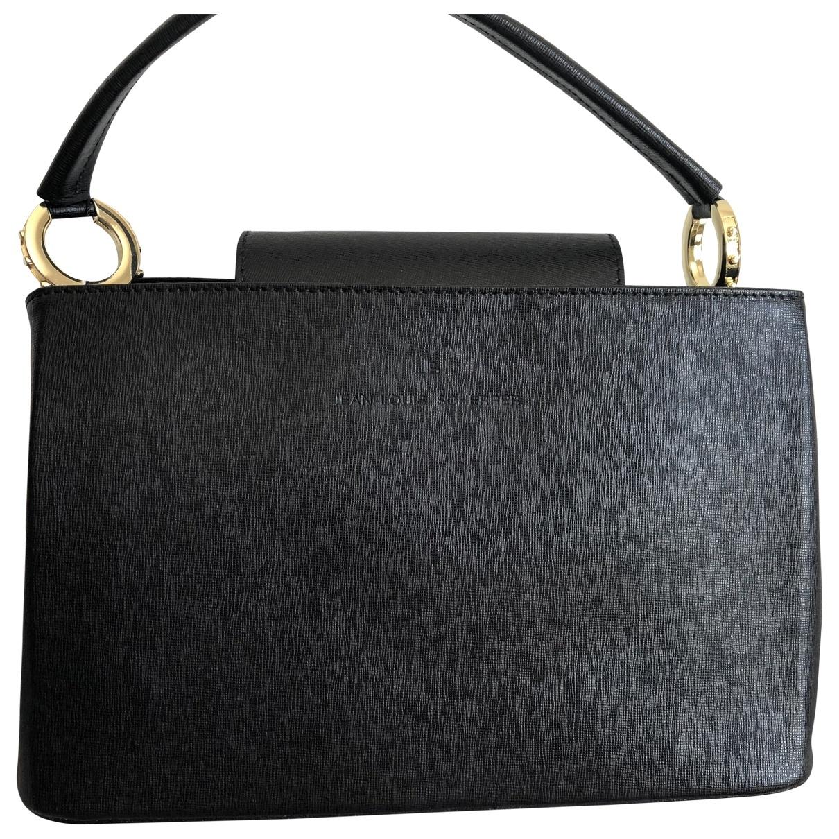Leather handbag Jean-Louis Scherrer Black in Leather - 6781338