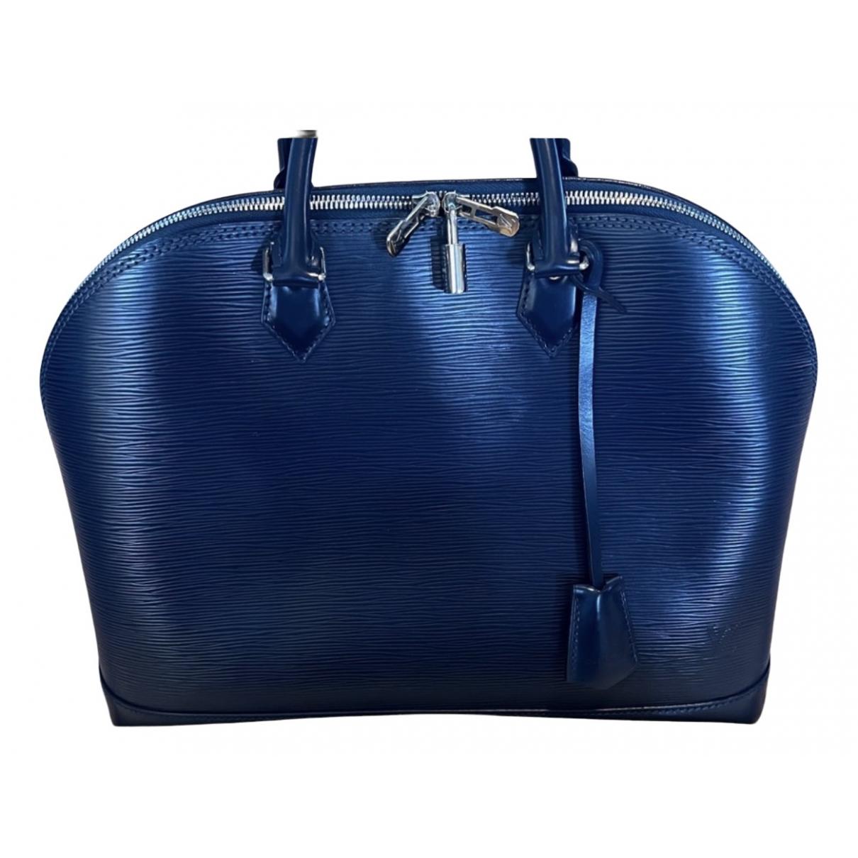 Louis Vuitton Navy Blue Epi Leather Alma Gm