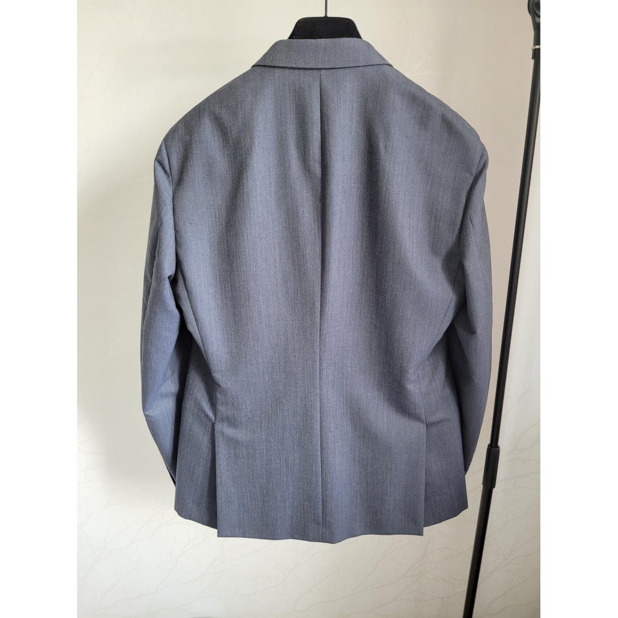 Wool jacket Louis Vuitton Blue size 50 FR in Wool - 35191463