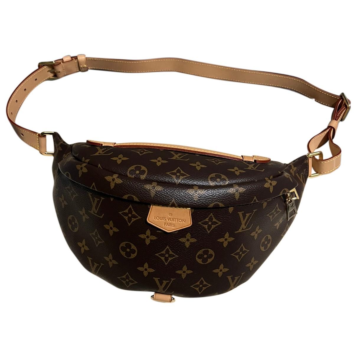 Bum bag / sac ceinture cloth bag Louis Vuitton Brown in Cloth - 34633504