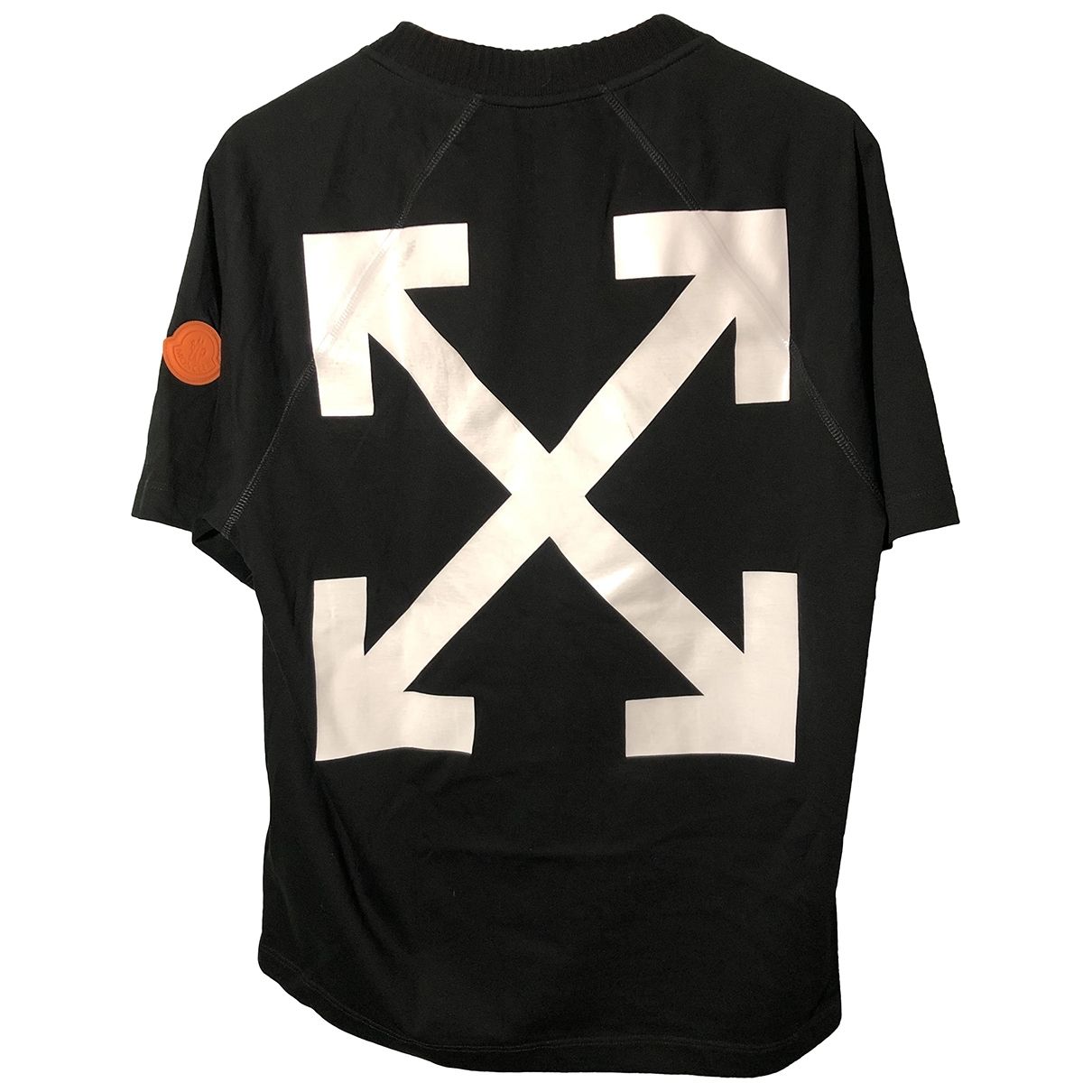 Black cotton t-shirt Moncler x Off-White Black size S International in ...