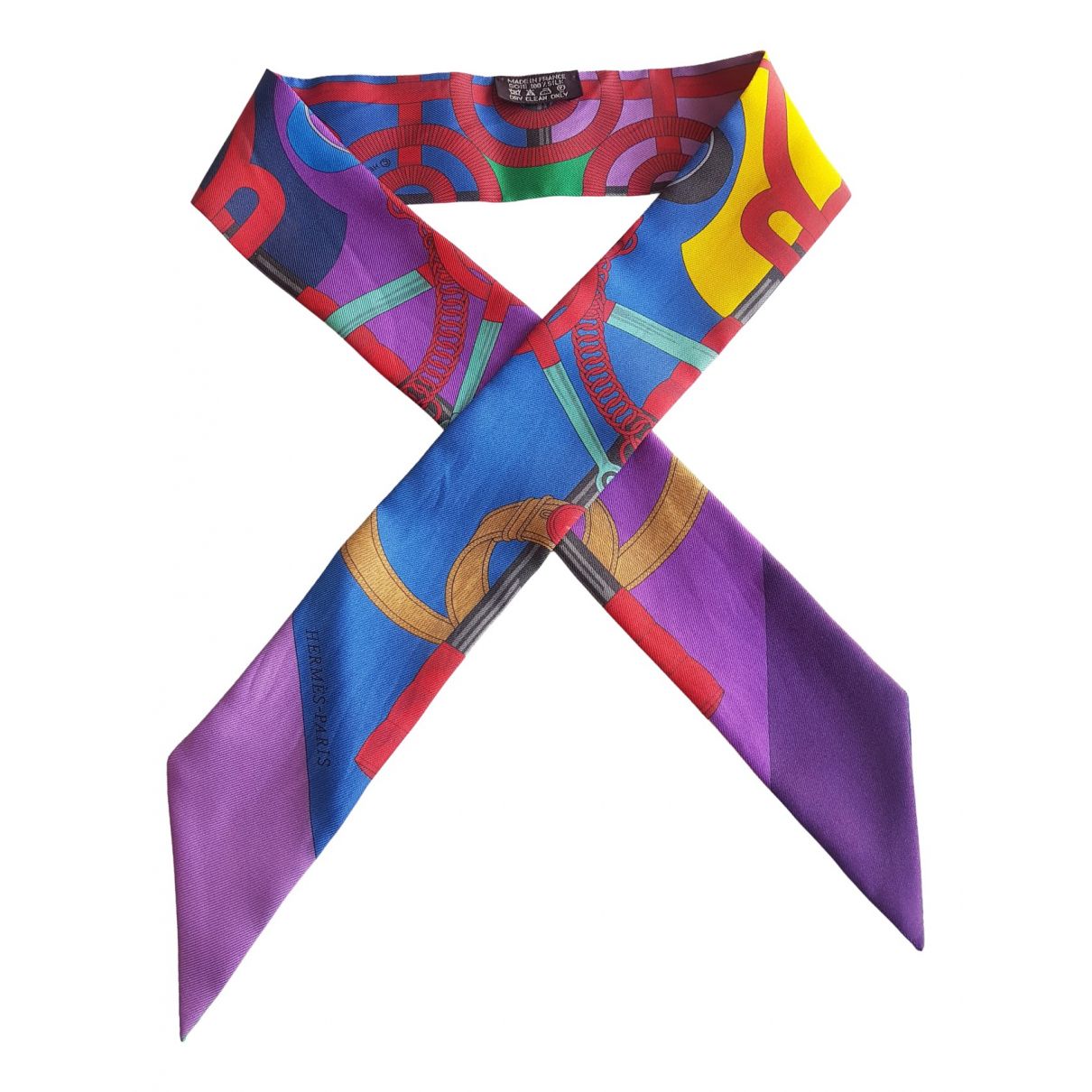 Twilly 86 silk neckerchief Hermès Multicolour in Silk - 11670386
