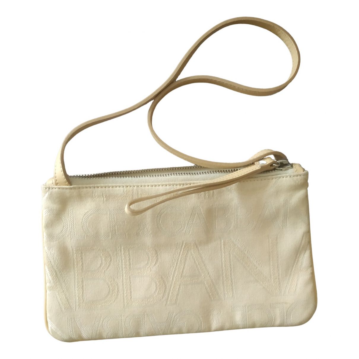 Handbag Dolce & Gabbana Beige in Cotton - 14155036
