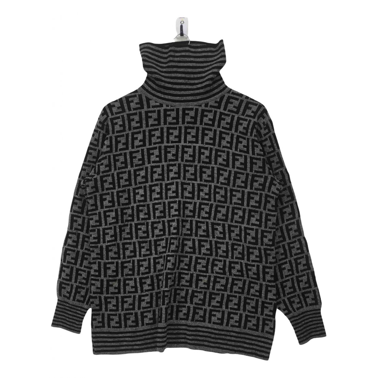 Wool sweatshirt Fendi Brown size S International in Wool - 15136763