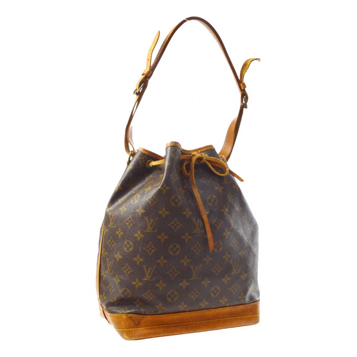 Noé leather handbag Louis Vuitton Brown in Leather - 15868582