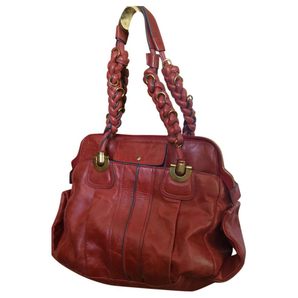 Héloise leather handbag Chloé Burgundy in Leather - 3012267