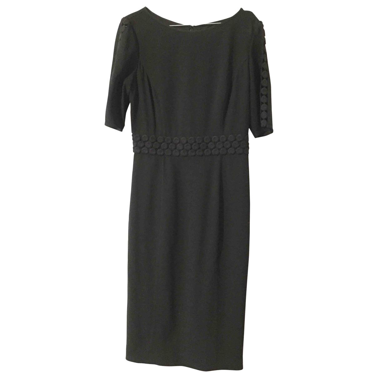 Mid-length dress Jaeger Black size 10 UK in Cotton - 4249022