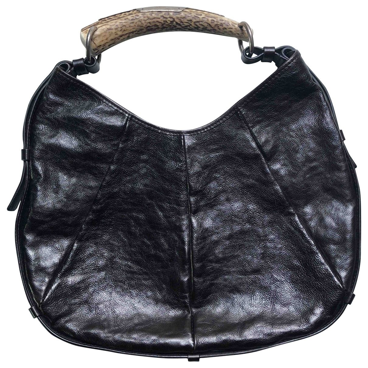 Mombasa leather handbag Yves Saint Laurent Brown in Leather - 5984967