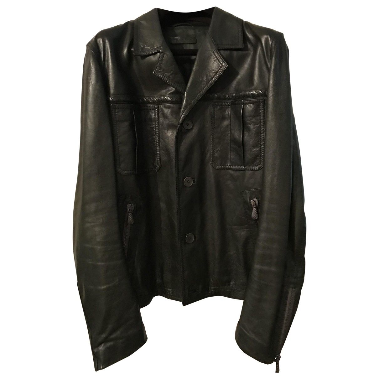 Leather vest Bottega Veneta Green size 50 IT in Leather - 8403025