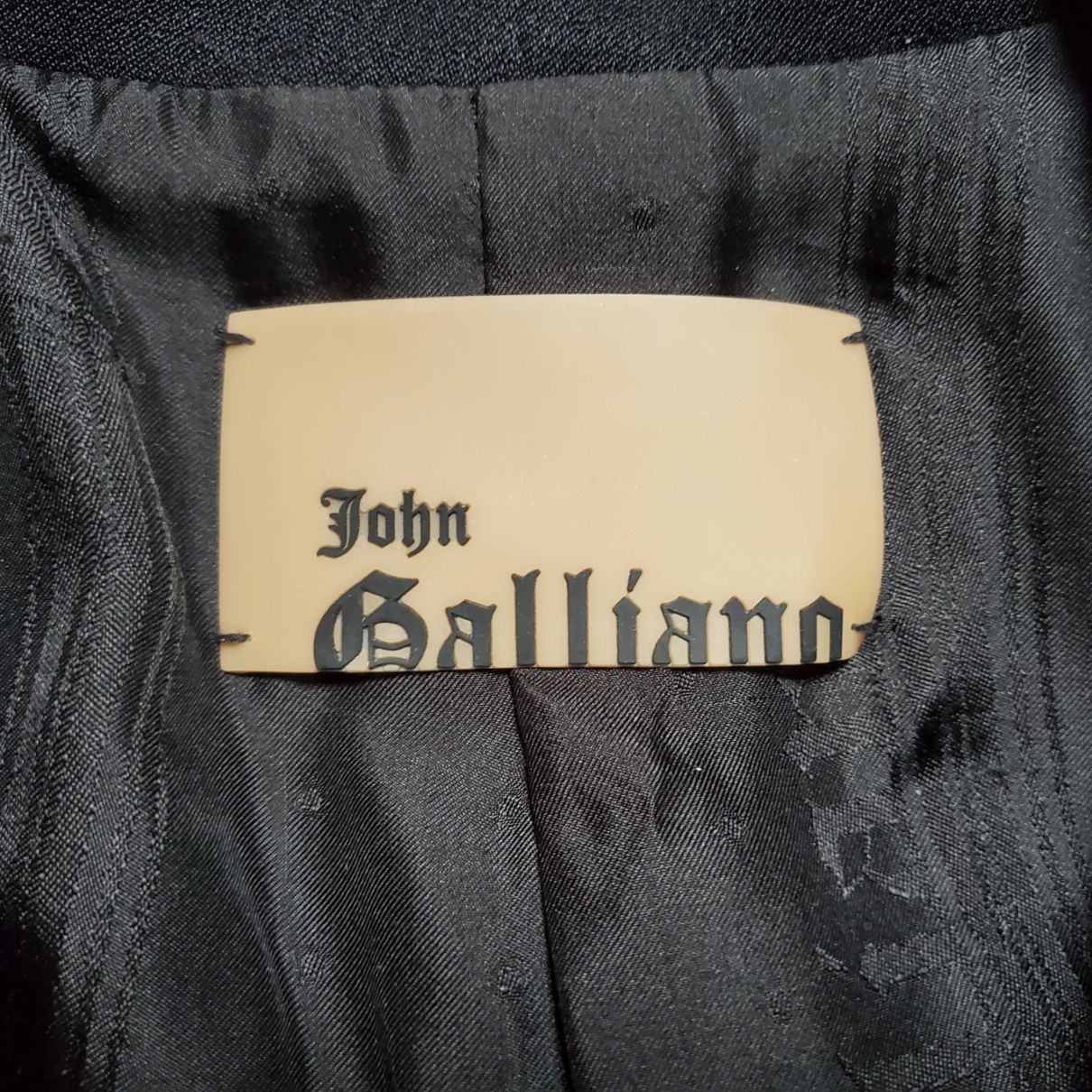 Jacket John Galliano Black size 40 FR in Cotton - 24277014
