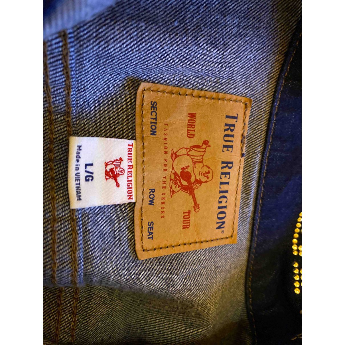 Jacket True Religion Blue size L International in Denim - Jeans - 11553073
