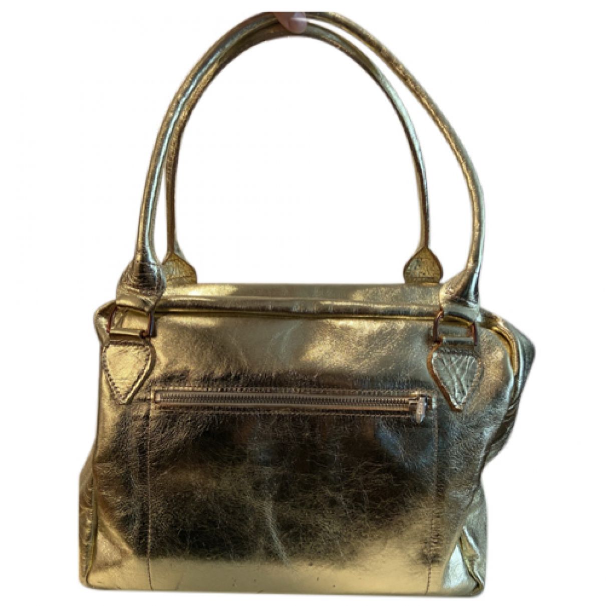 Leather handbag Paul Harnden Shoemakers Gold in Leather - 21576112