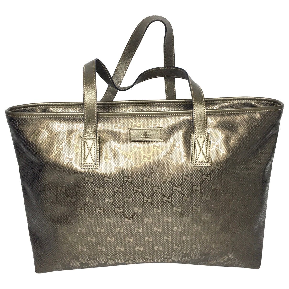 Patent leather tote Gucci Gold in Patent leather - 28387783