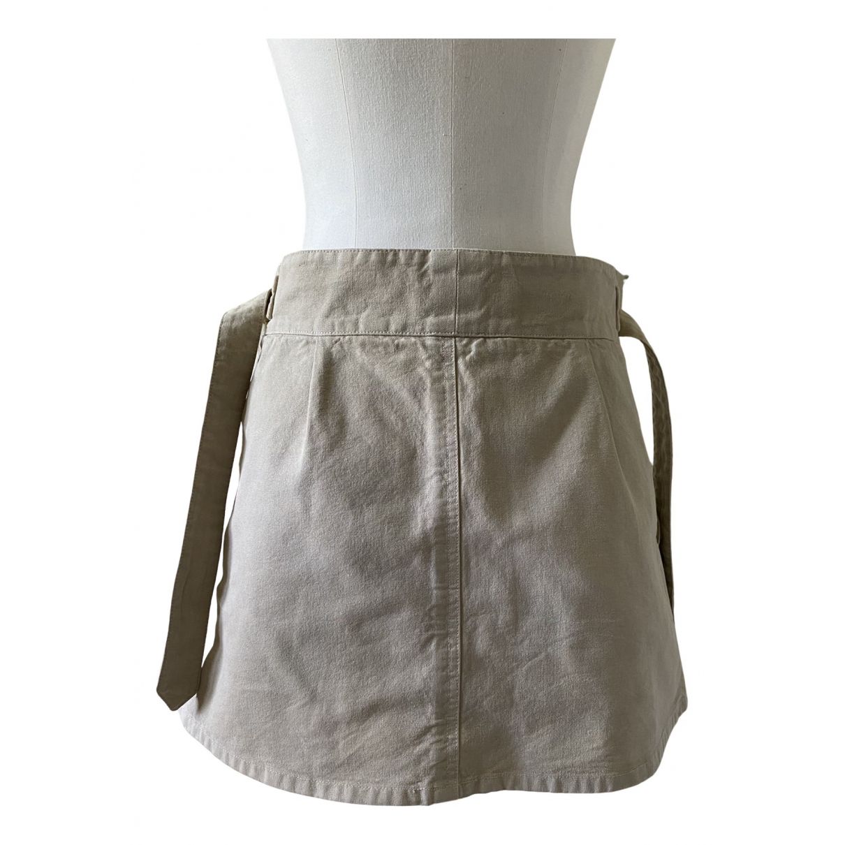 Mini skirt Marni Khaki size 38 IT in Cotton - 23390726