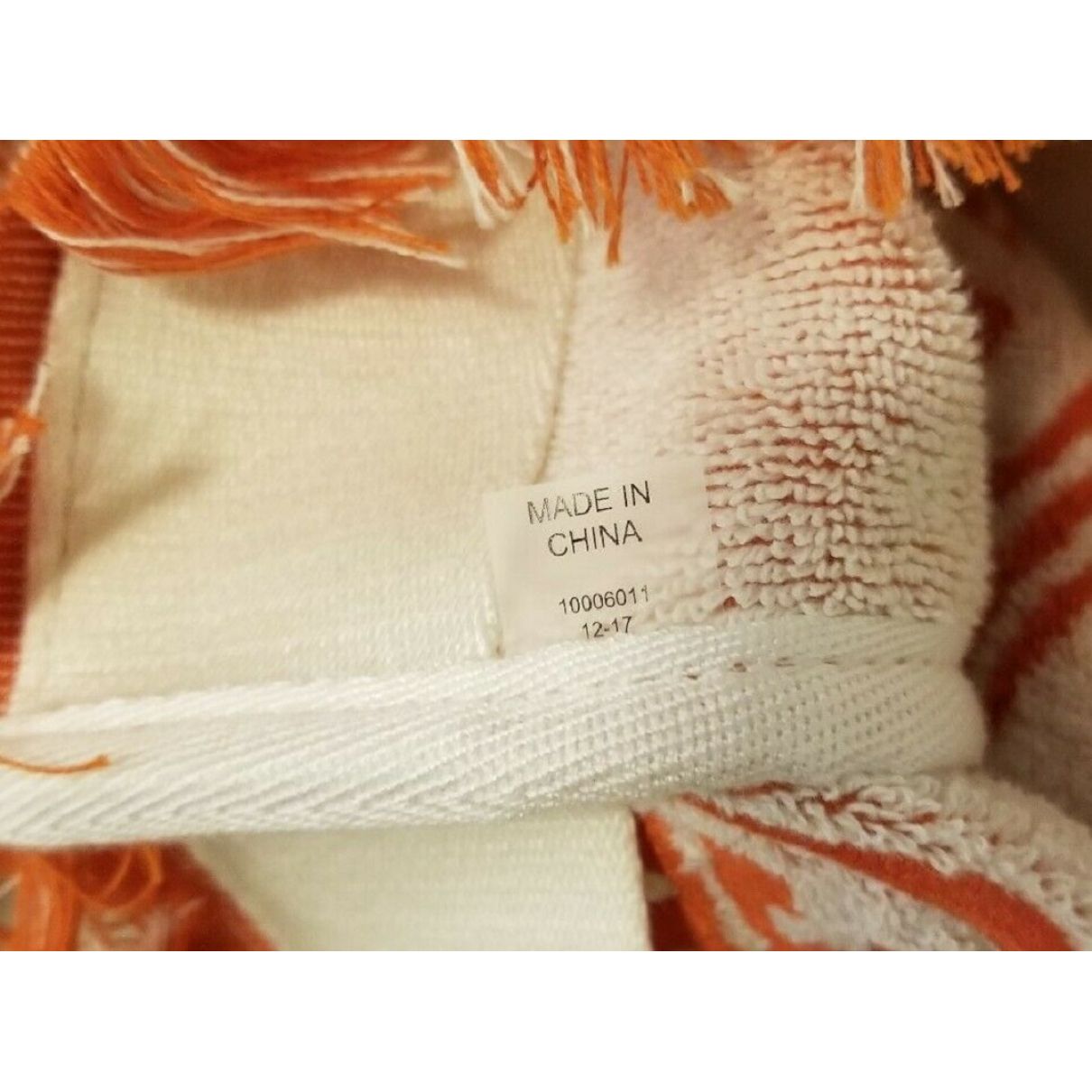 Handbag Tory Burch Orange in Cotton - 26463363