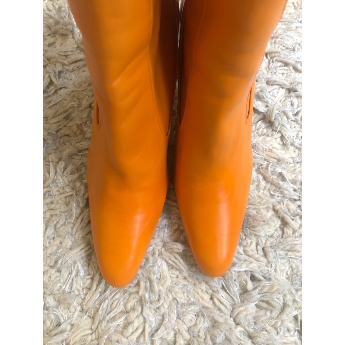 Leather ankle boots Zara size 38 EU in Leather -