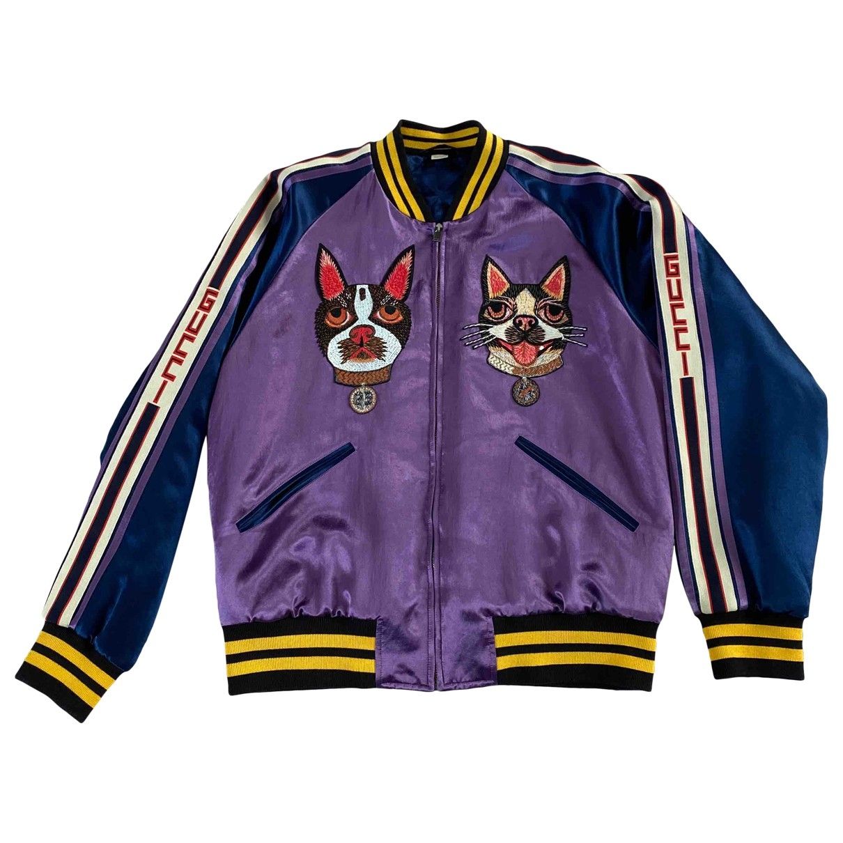 Silk jacket Gucci Purple size 56 IT in Silk - 10903621
