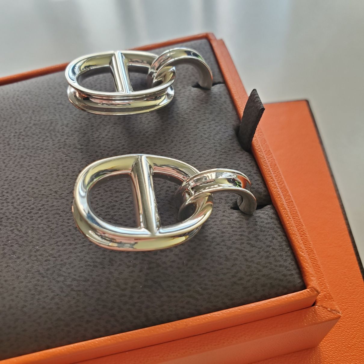Chaîne d'Ancre silver earrings