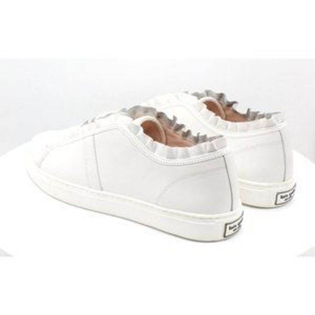 Leather trainers Kate Spade White size  US in Leather - 19853691