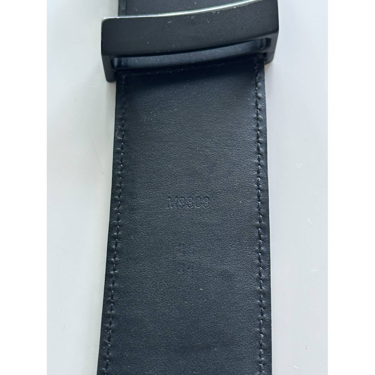 Louis Vuitton - Authenticated Initiales Belt - Cloth Anthracite for Men, Very Good Condition