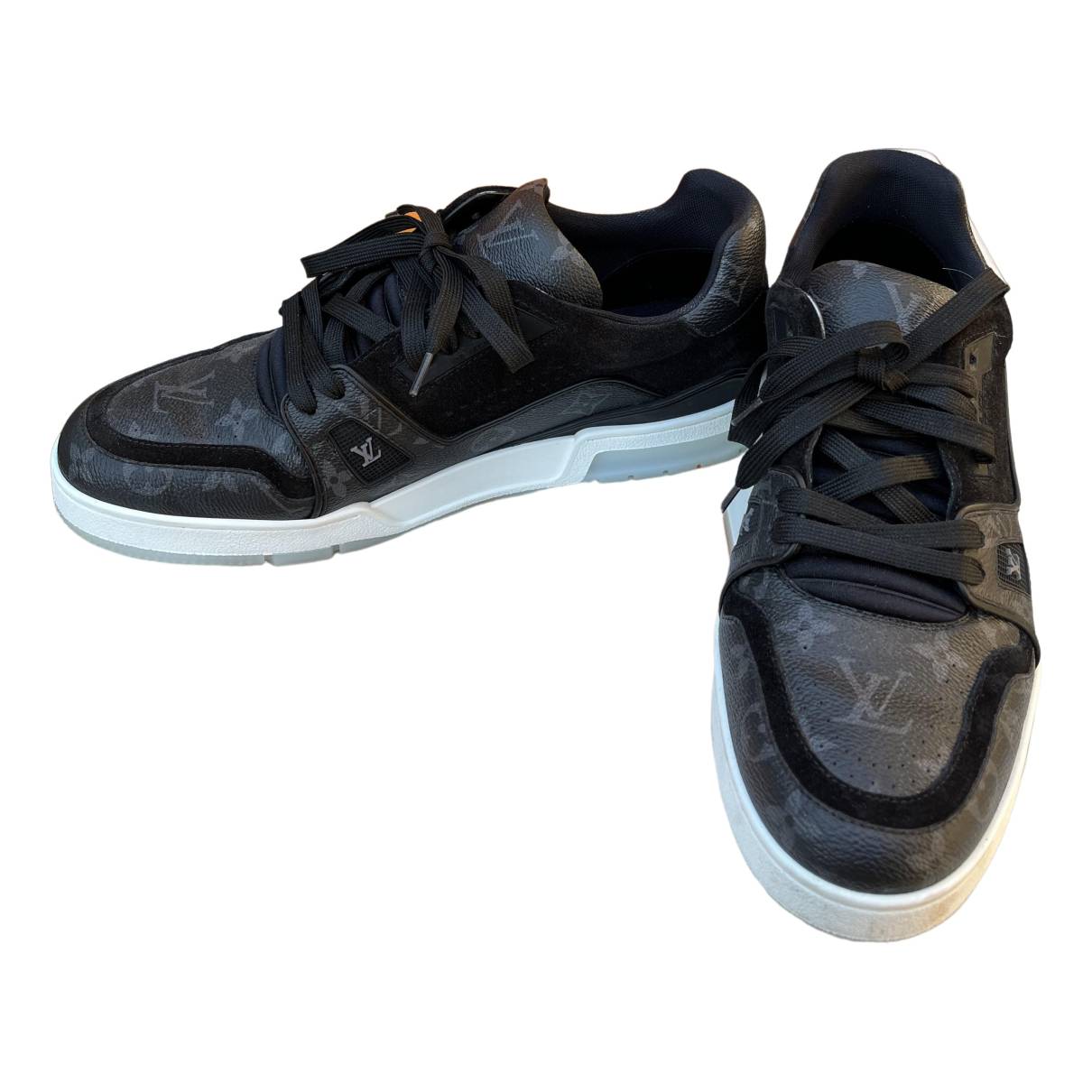 Lv trainer cloth low trainers Louis Vuitton Anthracite size 43.5 EU in  Cloth - 30796418