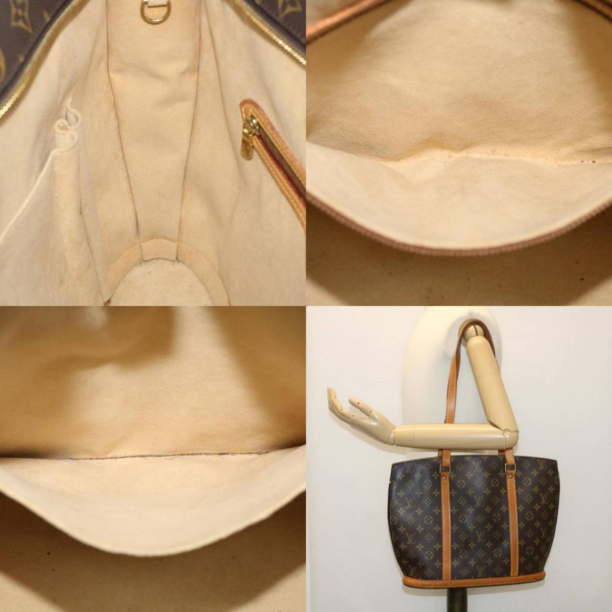 Babylone cloth tote Louis Vuitton Beige in Cloth - 34352156