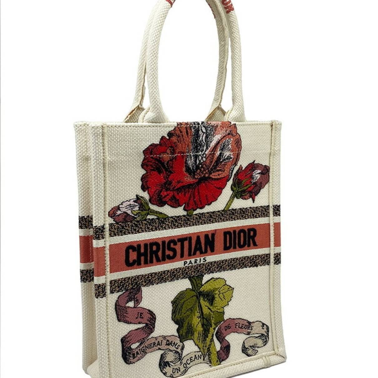 Dior Authenticated Book Tote Vertical Handbag