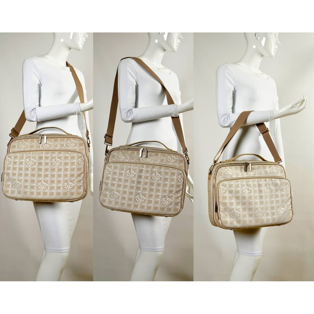 Bowling Bag cloth handbag Chanel - Vintage