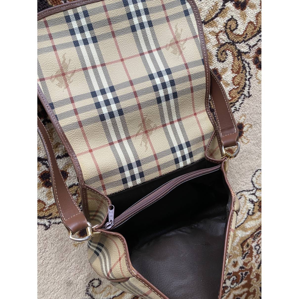 Cloth bag Burberry Beige in Cloth - 35566669
