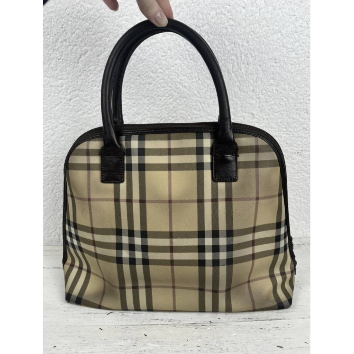 Cloth handbag Burberry Beige in Cloth - 31092249