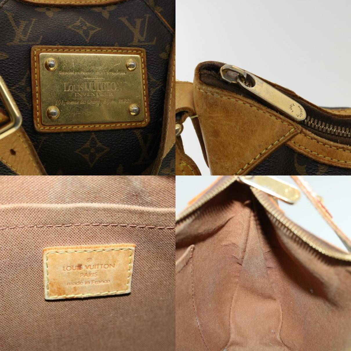 Thames cloth handbag Louis Vuitton Beige in Cloth - 32570749