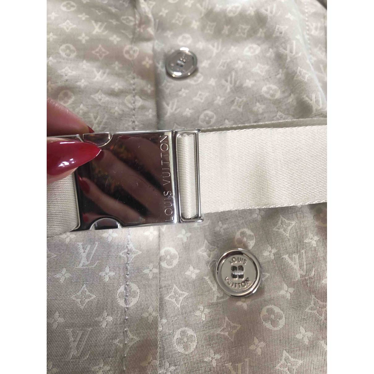 Louis Vuitton Oversized Detail Trench Coat Beige SABLE. Size 38