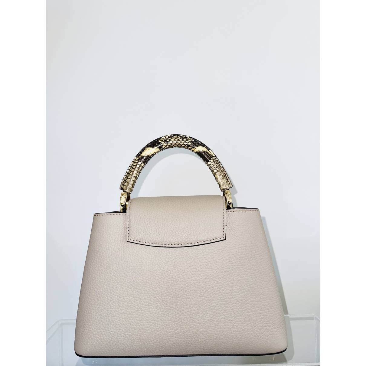 Capucines exotic leathers handbag Louis Vuitton Beige in Exotic leathers -  32277929