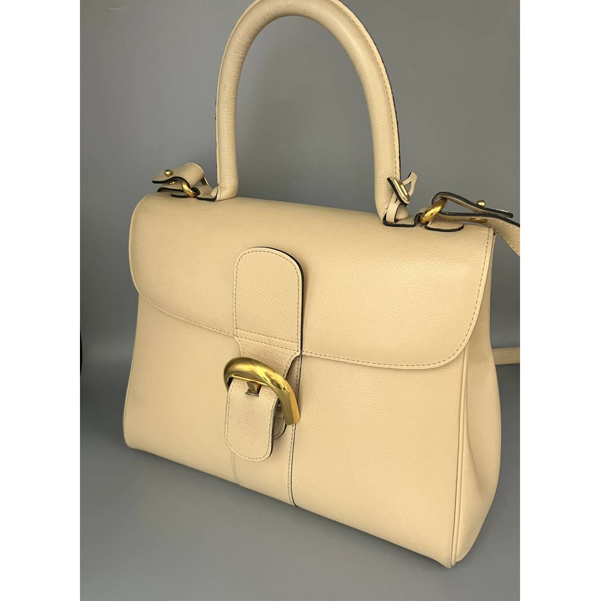 Brillant leather crossbody bag Delvaux Beige in Leather - 34135376