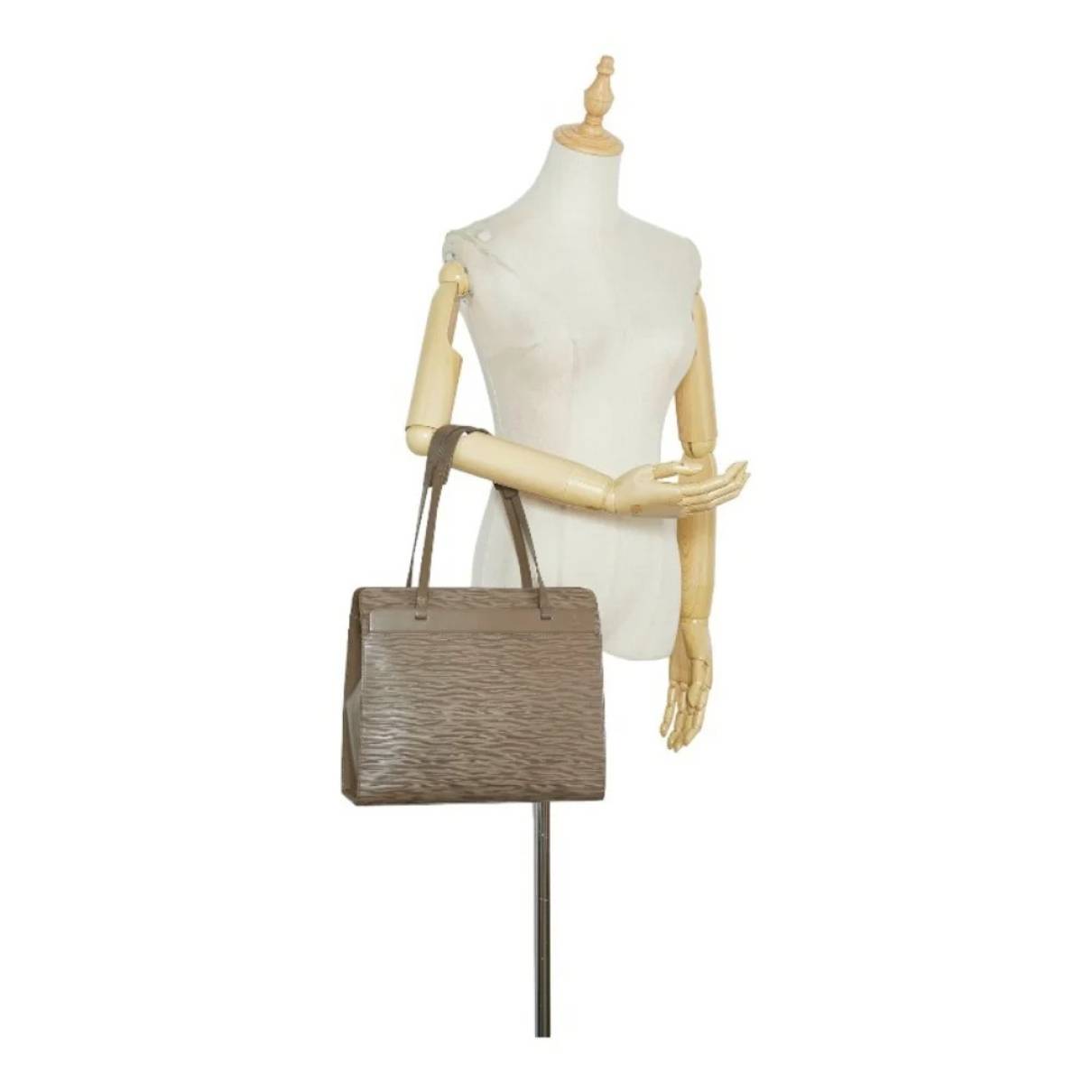 Louis Vuitton - Authenticated Croisette Handbag - Leather Beige for Women, Good Condition