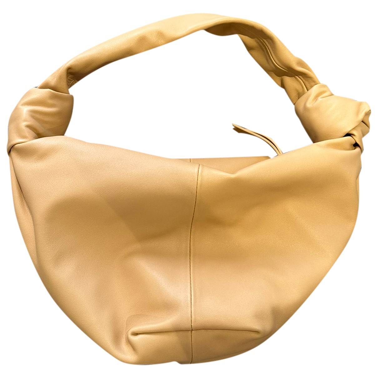 Double knot leather handbag Bottega Veneta White in Leather - 24837302
