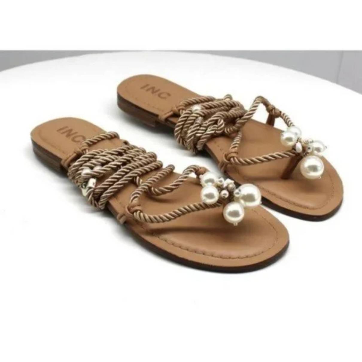 Buy INC International Concepts Leather sandal online