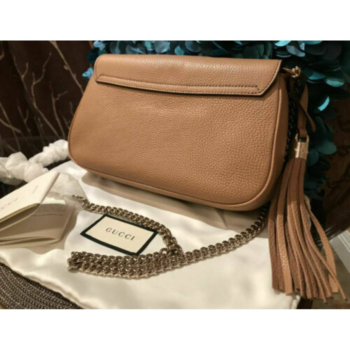 Buy Gucci Soho Long Flap leather crossbody bag online