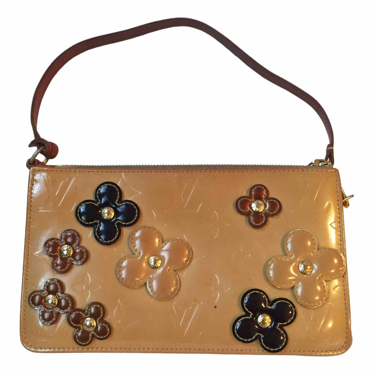 Lexington patent leather handbag Louis Vuitton Beige in Patent leather -  15617050