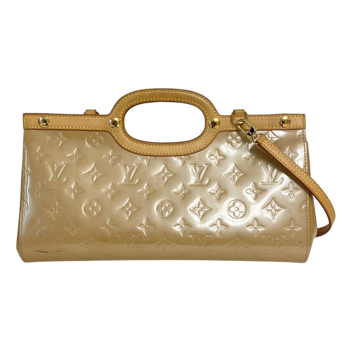 Roxbury patent leather handbag Louis Vuitton Beige in Patent leather -  29531676