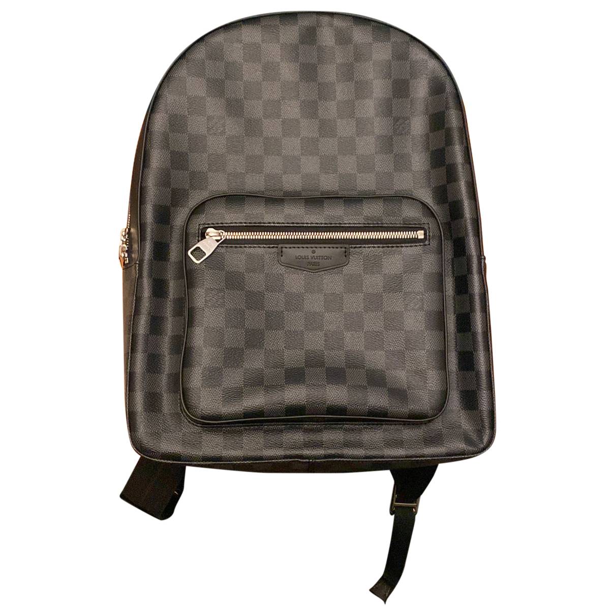 Josh backpack cloth bag Louis Vuitton Black in Cloth - 31317428
