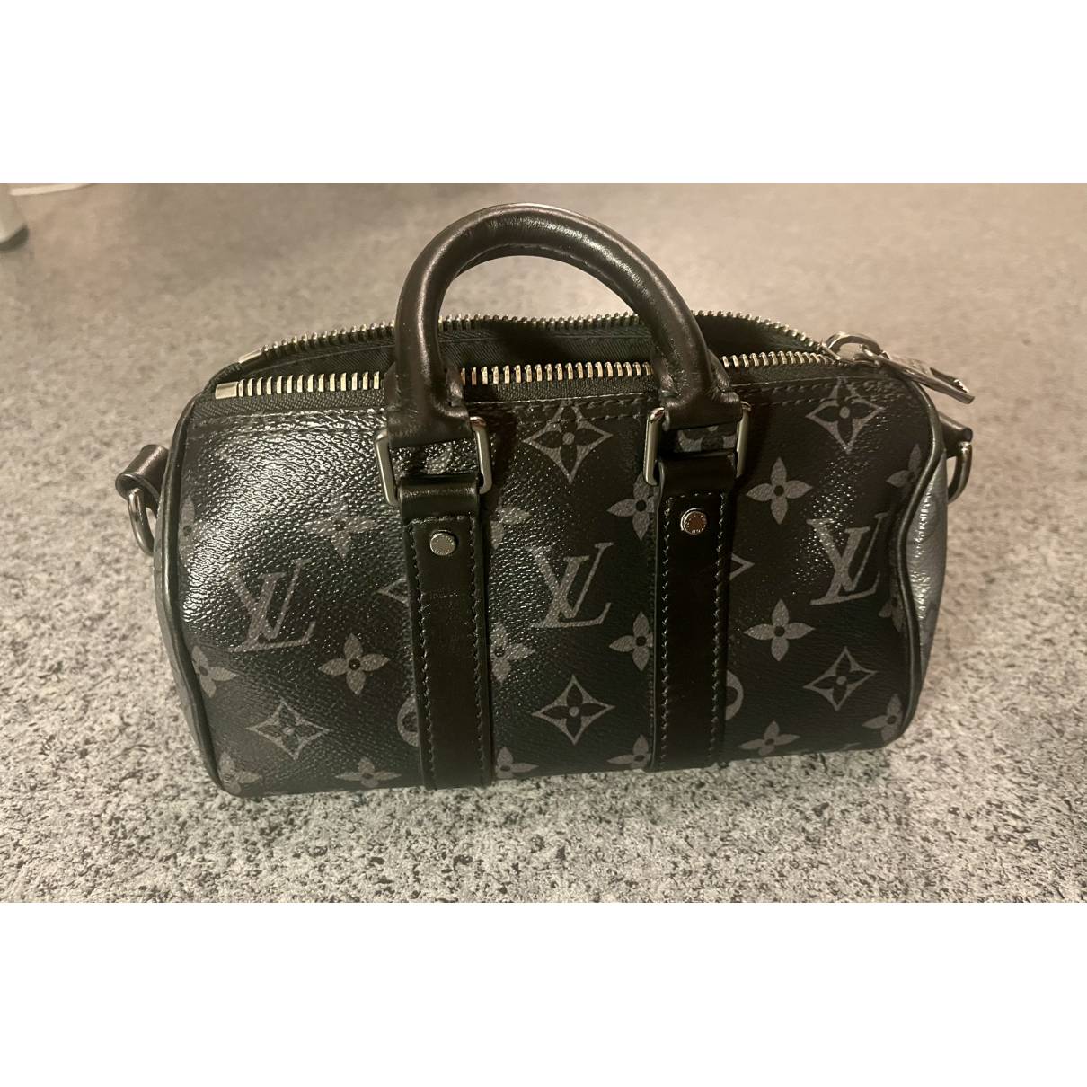 Keepall xs cloth bag Louis Vuitton Black in Cloth - 33102592
